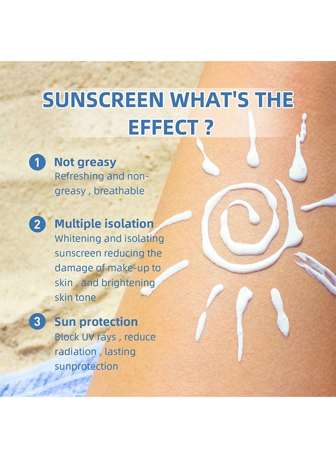 MOOYAM SPF90 Sunscreen Cream ,Anti-Oxidation Reduce Skin Damage,Sunscreen Lsolating Cream Effective UV Protection - Image 5
