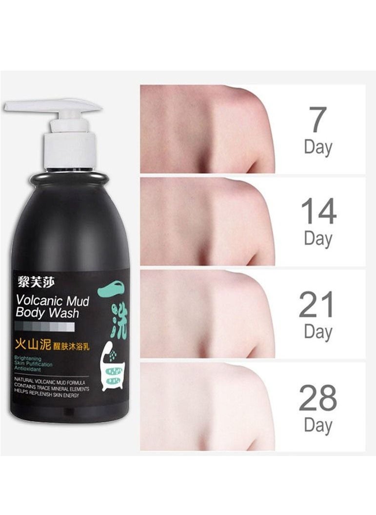 LIFUSHA Volcanic Mud Body Wash Shower Gel Deep Sea Mud Whitening Body 250ml  - Image 5