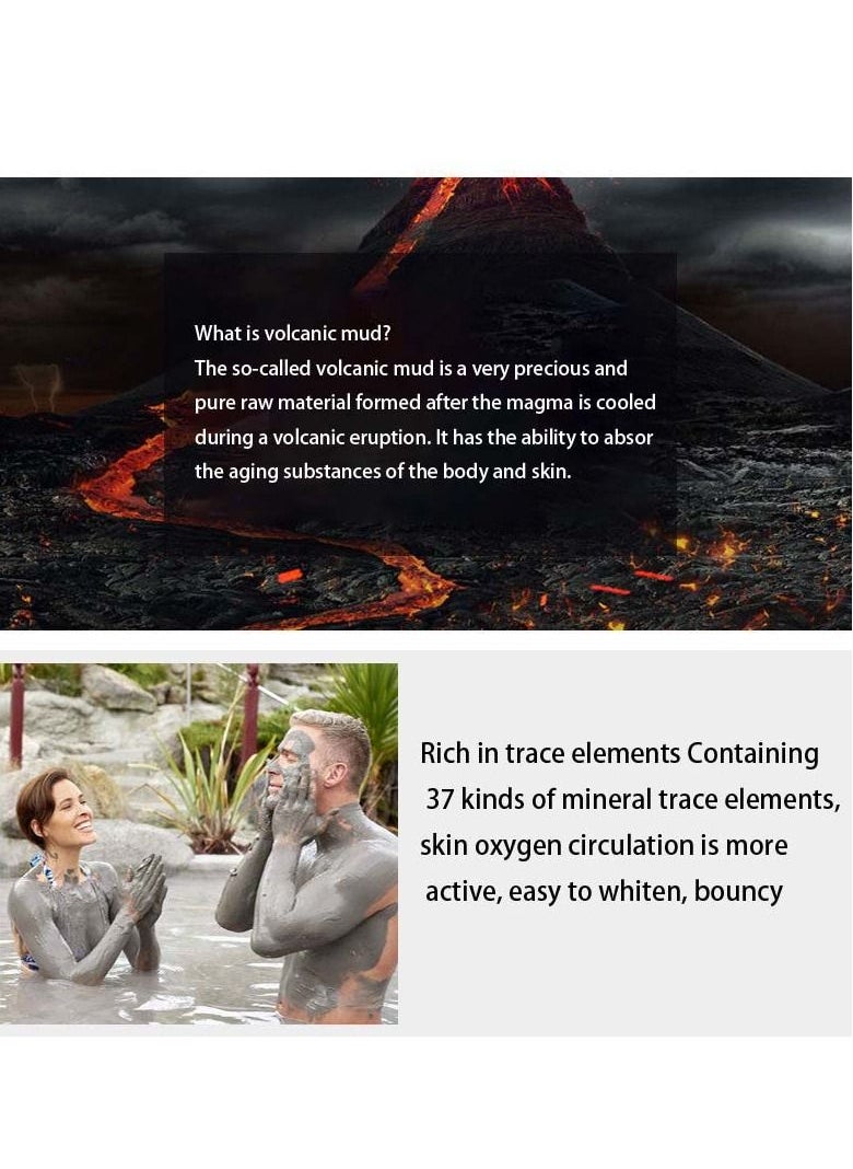 LIFUSHA Volcanic Mud Body Wash Shower Gel Deep Sea Mud Whitening Body 250ml  - Image 3