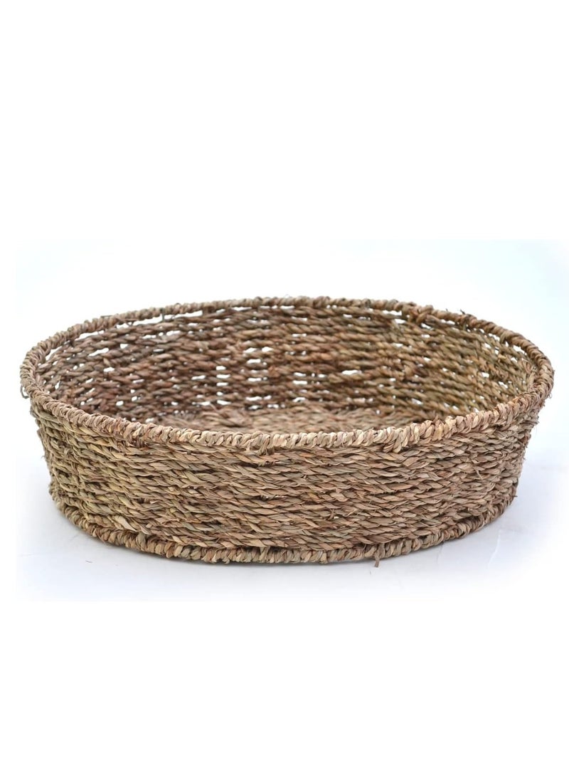 Temp-tations temp-tations® Floral Lace Oval Baker with Banana Grass Woven Basket - Green  - Image 5