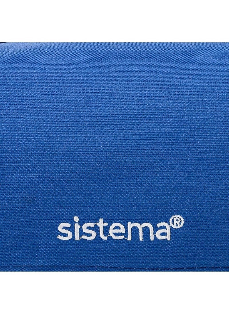 Sistema Insulated Lunch Bag Blue – Reusable Lunch Cooler Bag with Thermal Insulation, Lightweight Portable Lunch Tote for School, Office, Picnic, Travel & Meal Prep Food Storage - Image 5