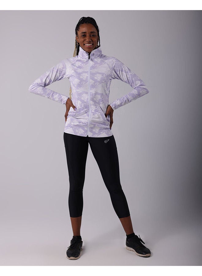 Magma Purple Marble Track Top  - Image 4