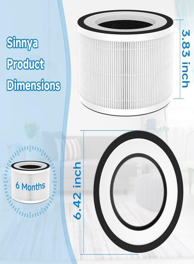 Sinnya 2-Pack True Replacement Filter Compatible with Afloia Fillo/Halo/Mook-a Allo, 3-in-1 High Efficiency True Filter for Fillo Filter - Image 4