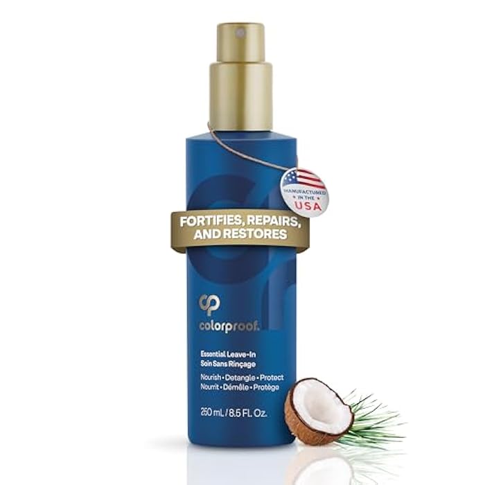 Colorproof Leave-In Treatment Spray 8.5 Fl. Oz. Heat Protection Spray for Hair, Smoothing and Detangling Spray with Color Protection, Coconut & Lemongrass Scent - Image 1