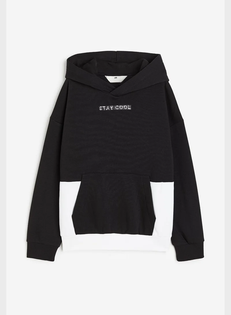 H&M Youth Color Block Hoodie