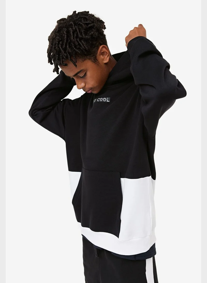 H&M Youth Color Block Hoodie