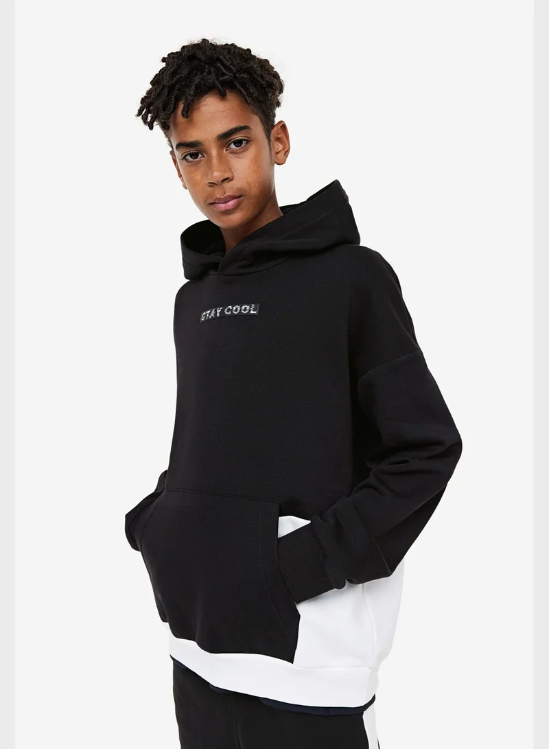 H&M Youth Color Block Hoodie