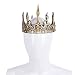 Yilistore Adult Royal King CrownAncient Prince Crown for Halloween Cosplay Gold - Image 2