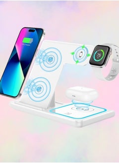 HaveDream 3-In-1 Wireless Charger - White (With US Standard Charging Head)  - Image 2