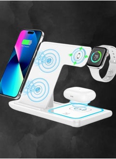 HaveDream 3-In-1 Wireless Charger - White (With US Standard Charging Head)  - Image 3
