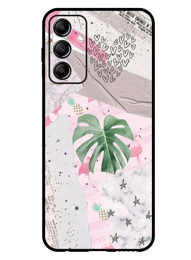 Theodor Protective Case Anti Scratch Shock Proof Bumper Cover For Samsung Galaxy A25 Heart Leaves - Image 1
