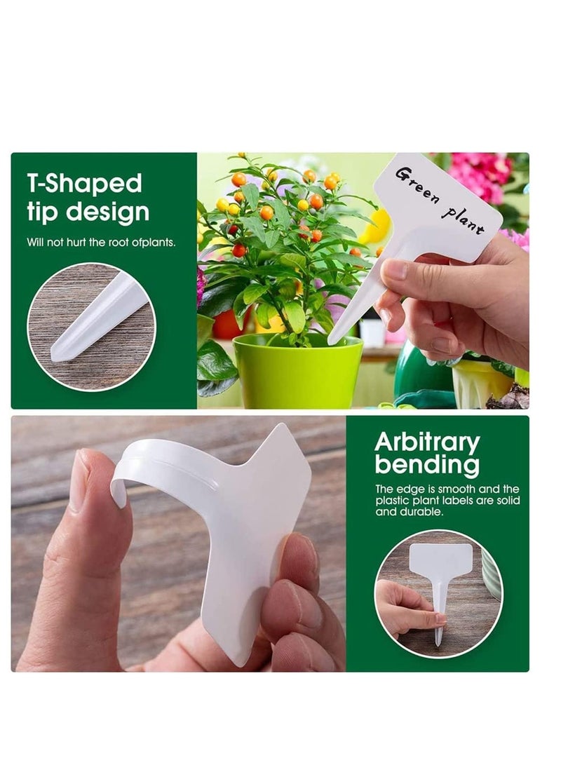 Pack of 120 Plastic Plant Labels, Plastic Garden Labels Premium Nursery Labels, Waterproof Non-Toxic Plastic Reusable for Labeling Planting Seed Growth, Suitable for Herbs, Flowers, Vegetables - Image 4