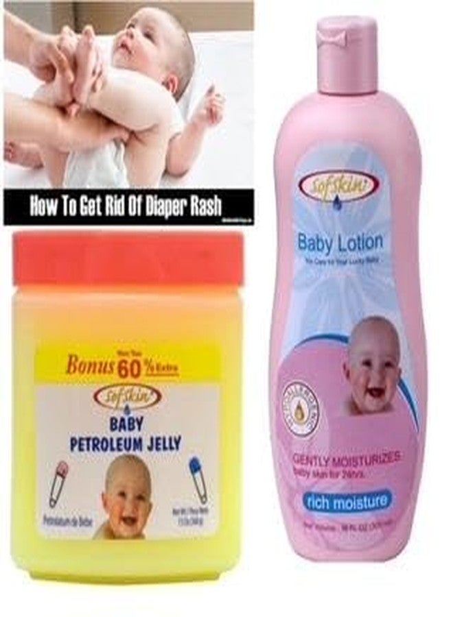 SOFSKIN (USA Brand) BABY PETROLEUM JELLY 368 GM, for Baby Diaper Rash, Perfumed, 100% Pure & Safe. pH 5.5, No skin allergy, (See Video) - Image 2