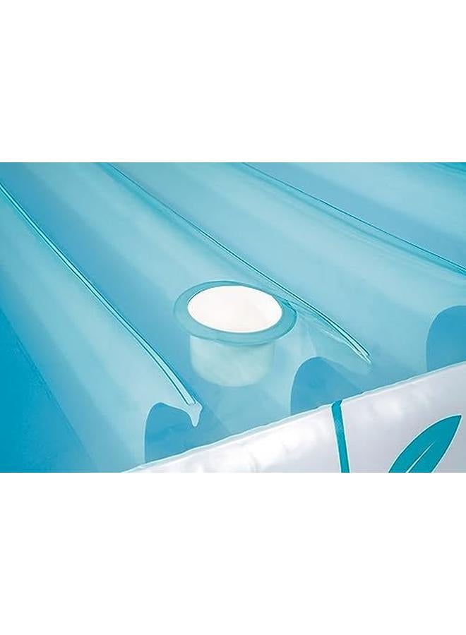 انتكس 56294Ep صالة المظلة الاستوائية القابلة للنفخ: مظلة قماشية قابلة للفصل - حاملات أكواب مدمجة - أربطة حبل - سعة وزن 440 رطل - 88 بوصة × 59 بوصة × 65 بوصة - Image 4