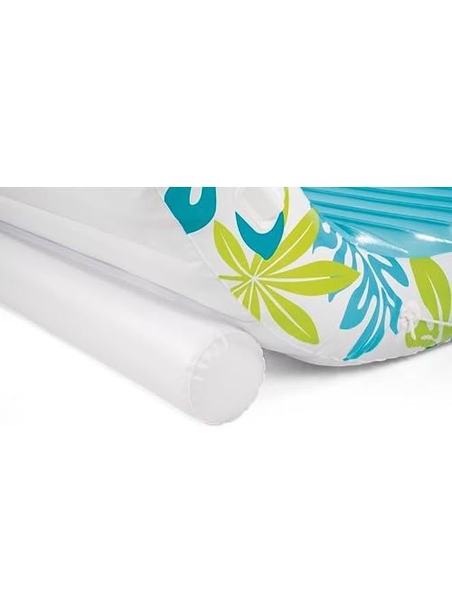 انتكس 56294Ep صالة المظلة الاستوائية القابلة للنفخ: مظلة قماشية قابلة للفصل - حاملات أكواب مدمجة - أربطة حبل - سعة وزن 440 رطل - 88 بوصة × 59 بوصة × 65 بوصة - Image 3