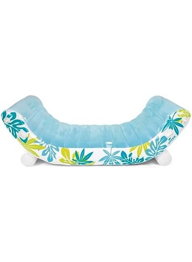 انتكس 56294Ep صالة المظلة الاستوائية القابلة للنفخ: مظلة قماشية قابلة للفصل - حاملات أكواب مدمجة - أربطة حبل - سعة وزن 440 رطل - 88 بوصة × 59 بوصة × 65 بوصة - Image 2