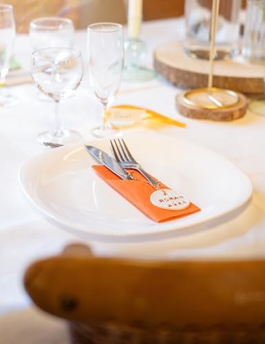 Unique Solid Pumpkin Orange Paper Luncheon Napkins, 20 Pieces - Perfect for Birthdays, Weddings, Parties & Special Events - Image 2