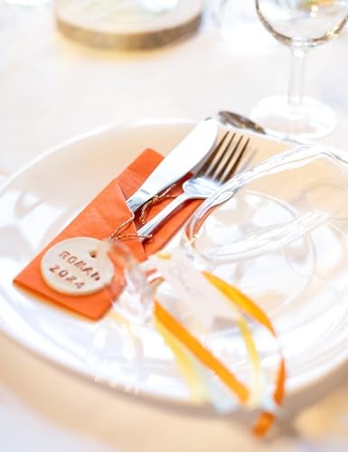 Unique Solid Pumpkin Orange Paper Luncheon Napkins, 20 Pieces - Perfect for Birthdays, Weddings, Parties & Special Events - Image 3