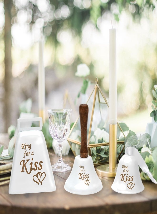 Bevin Bells Ring for a Kiss Wedding Bell | Loud Cowbell, Tea Bell or Ornamental Bells | Party Bell | Wedding Reception & Rehearsal Dinner Bells | Countertop Service Call Bell | Made in CT, USA - Image 3