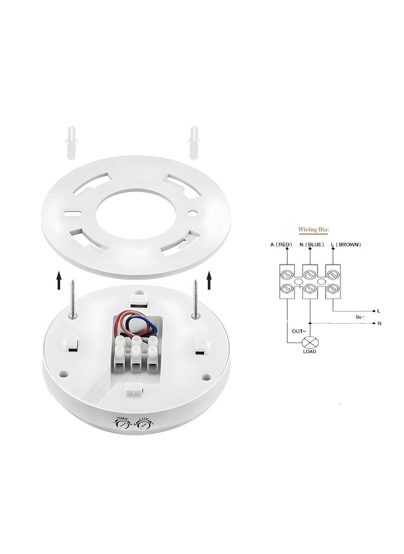 BlackT ElectroTech Blackt Electrotech BT31C PIR Motion Sensor Ceiling Mounted White Round Shape 2Year Warranty Regular  - Image 4
