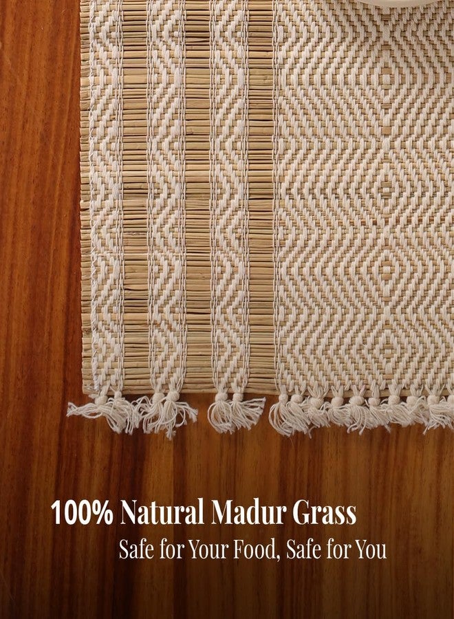 Peepul Tree PeepulTree Placemats & Table Cloths (Off-White, Pack of 6 - Placemats) - Image 3