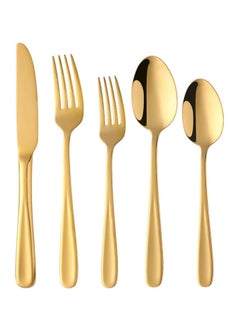 Bonita 24PCS Stainless Steel Flatware Set 4 Components Matte Finish Kitchen Utensils Set Western Food Steak Knife Fork Spoon Dinnerware Tableware Cutlery Set for Home and Restaurant  - Image 2