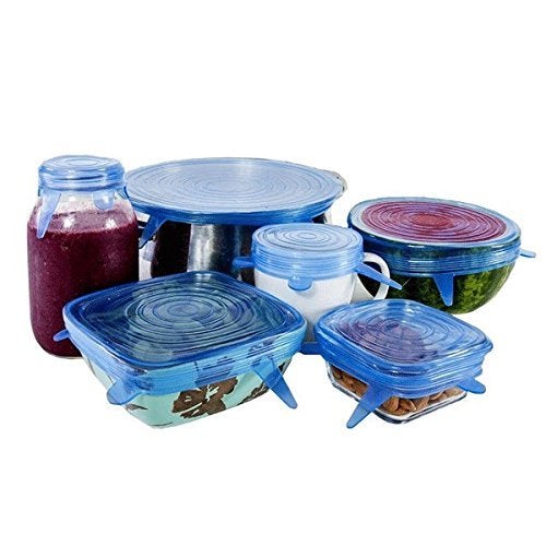 Ngel Silicone Lid Covers for Bowls, Cups, Pots, Multicolor -(Pack of 6) - Image 2