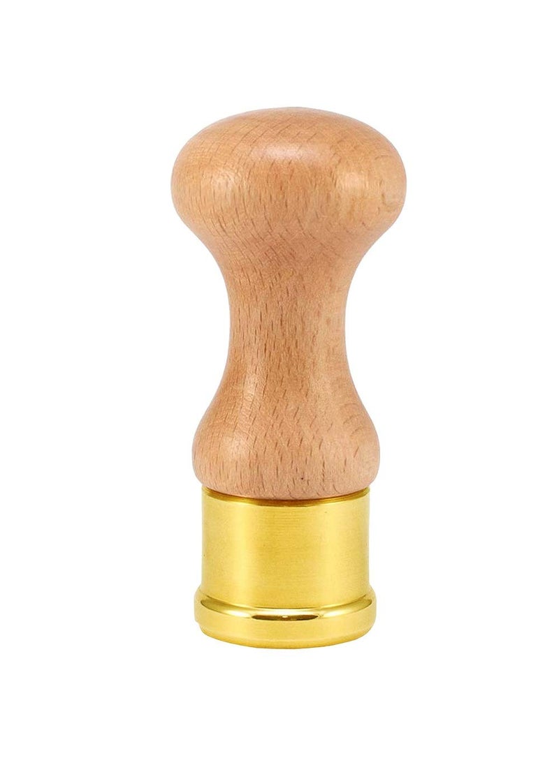 LA GONDOLA La Gondola Homemade Ravioli Stamp  Round Smooth 15in  Italian Pasta Making Tool for Home and Business  Brass  Natural Wood  Sturdy  Easy to Use Ravioli Stamp  Ravioli Cutter Made in Italy 