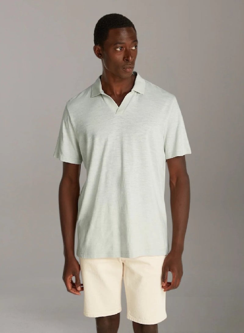 كالفن كلاين بولو شيرت بياقة كوبية - Image 1