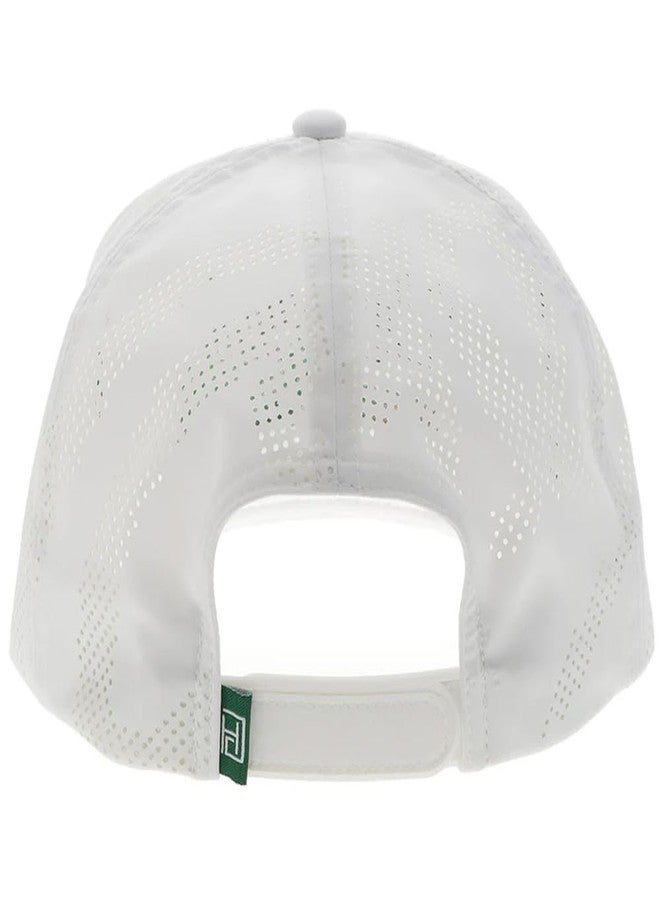 HOOEY Cowboy Golf Hills Hat - Adjustable Snapback Rope Cap, Performance Golf Hat with Embroidered Western Design (White) - Image 2