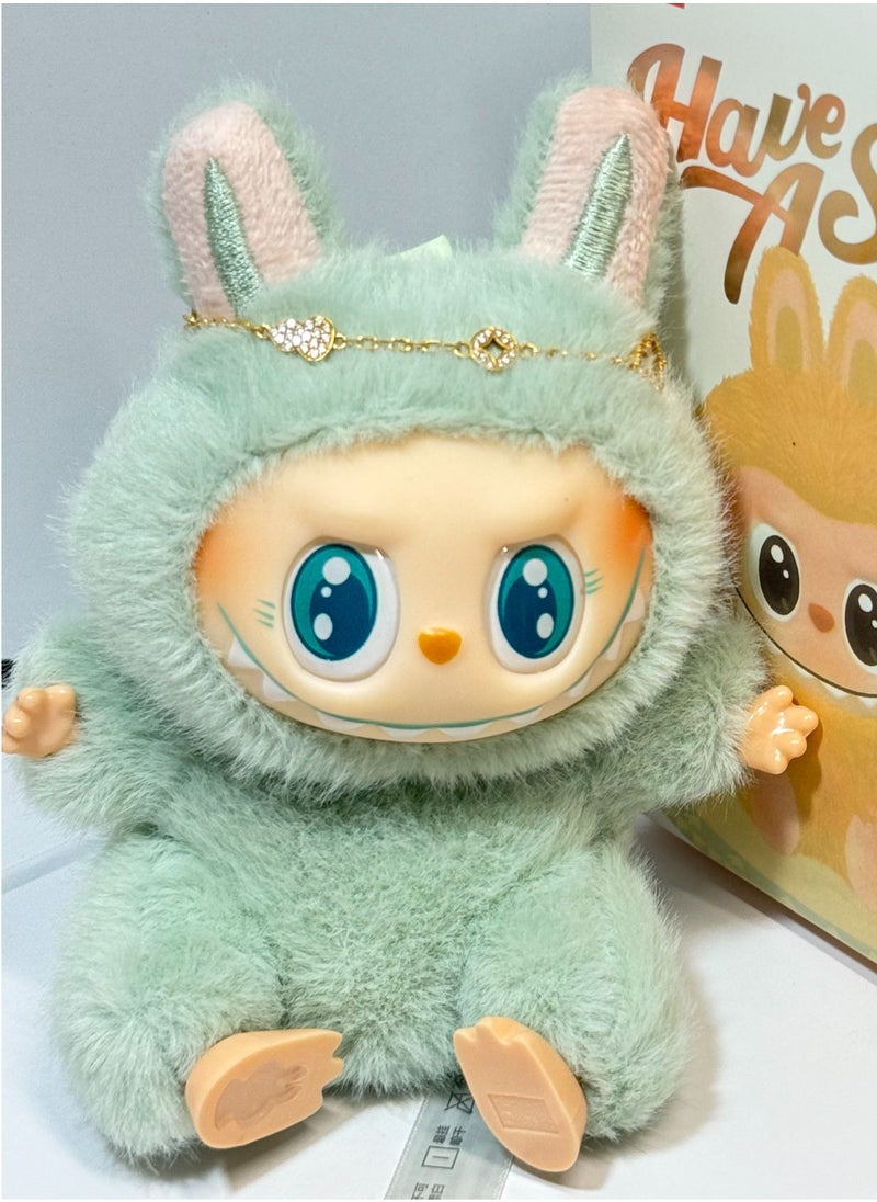 LABUBU - Labubu 2.0 Green Plush Bunny Keychain Doll-No Extra Decor - Image 1