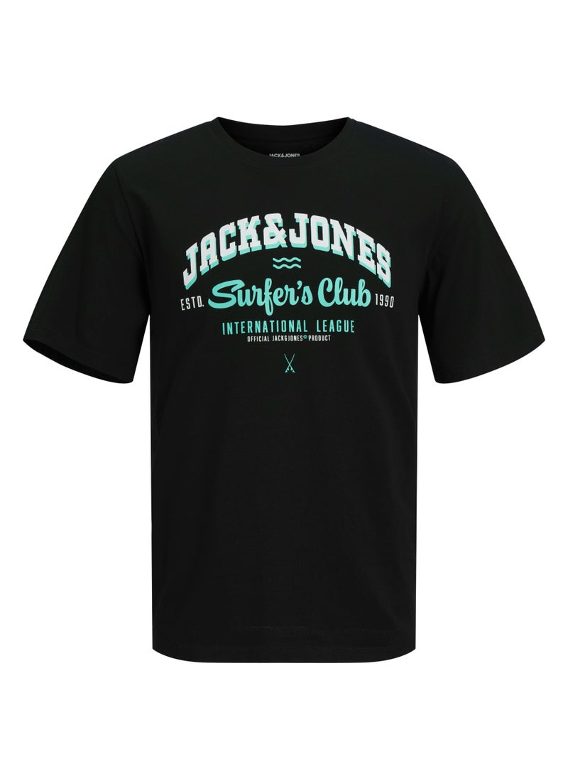 JACK & JONES JJELOGO TEE SS O-NECK 2 COL SS25 SN  - Image 4
