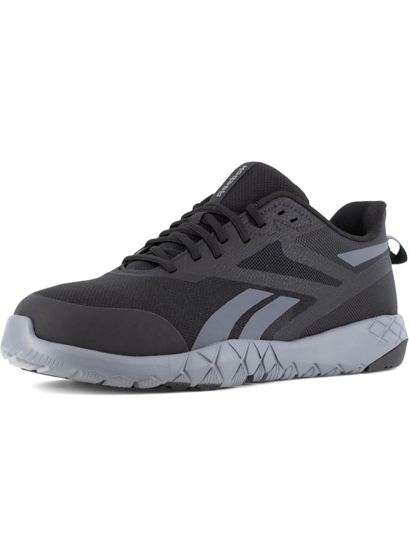 Reebok Work حذاء سلامة للرجال بمقدمة مركبة وحماية من المخاطر الكهربائية غير معدني أسود ورمادي RB5440 - Image 3