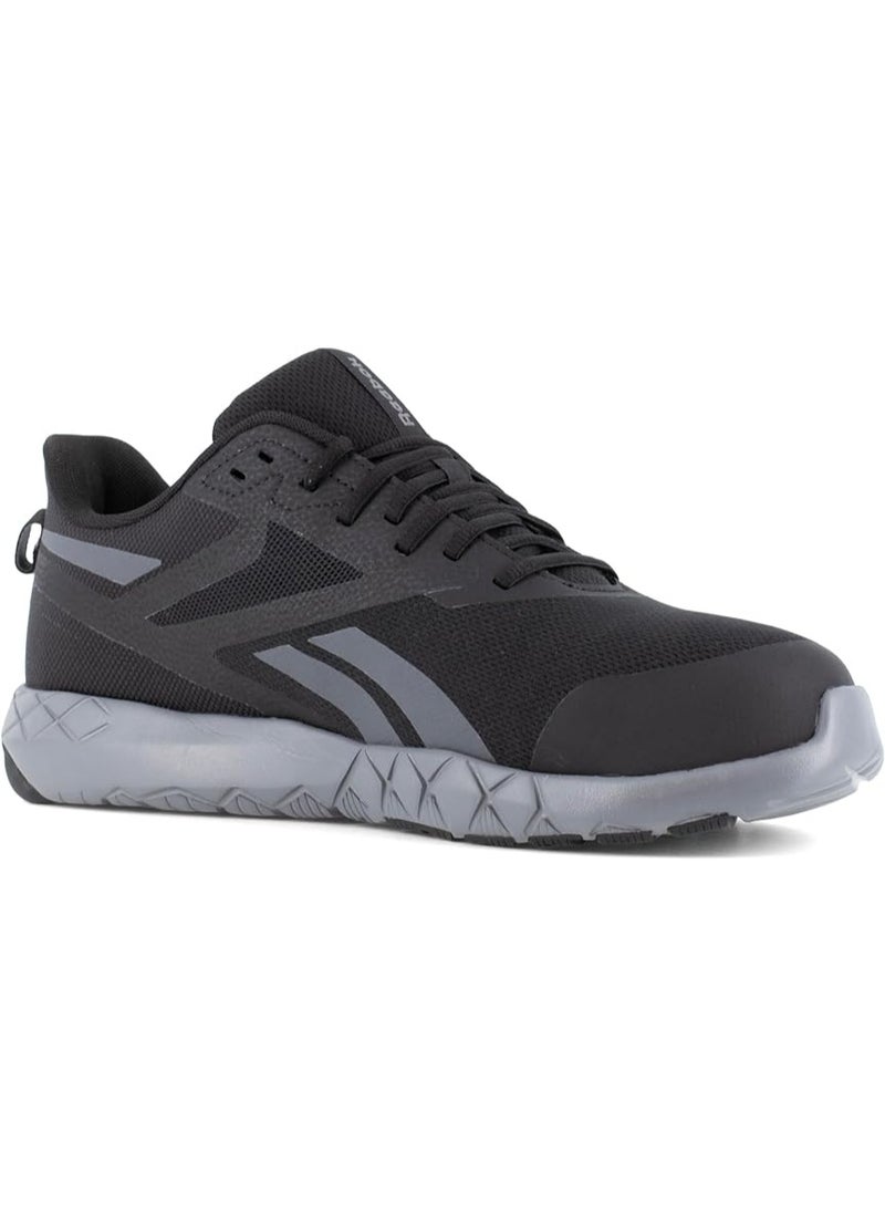 Reebok Work حذاء سلامة للرجال بمقدمة مركبة وحماية من المخاطر الكهربائية غير معدني أسود ورمادي RB5440 - Image 4