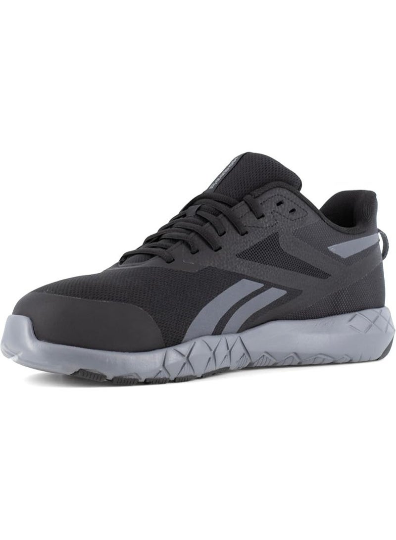 Reebok Work حذاء سلامة للرجال بمقدمة مركبة وحماية من المخاطر الكهربائية غير معدني أسود ورمادي RB5440 - Image 2