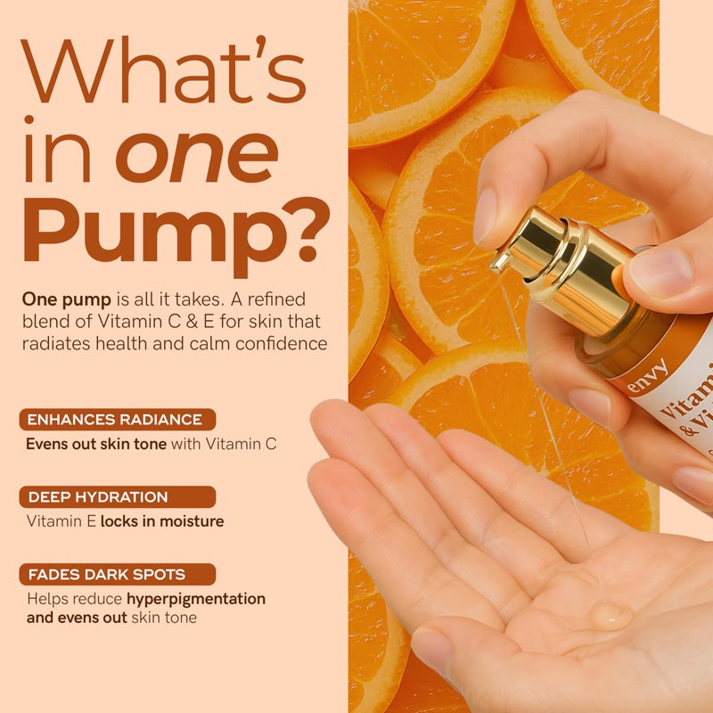 Envy Vitamin C Serum with Vitamin E & Glycerin - Skin, Dark Spot Reduction & Anti-Aging, Dermatologist Tested, Hydrating Glass Skin Serum - Cruelty-Free for All Skin Types - 1.69 Oz - Image 5