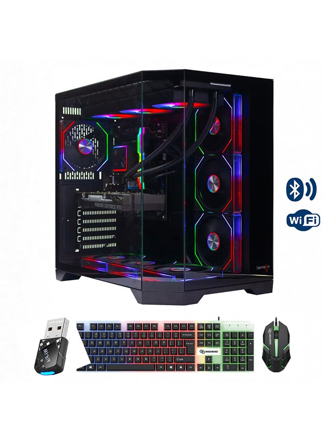 Spear Pc Gaming Pro PC With Intel Core i7-14700F Processor/16GB RAM DDR5/1TB SSD/16GB Nvidia GeForce RTX 5070 Ti Graphics/Windows 11 Pro+Keboard+Mouse+USB Black - Image 1
