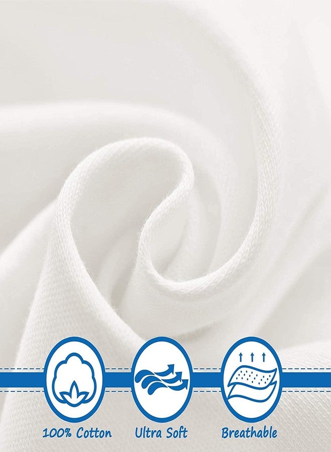 Coldwind Pack and Play Sheets 27"x 39" Compatible with Graco, Dream on Me Pack N Play, Cotton Mini Crib Sheets 2 Pack, Stretchy Playard Crib Fitted Sheet for Baby Girl Boy, White - Image 2