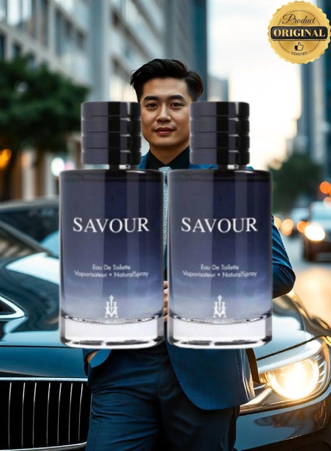 Collection 2 Pieces Savour Perfume EDT 85ML - Image 1