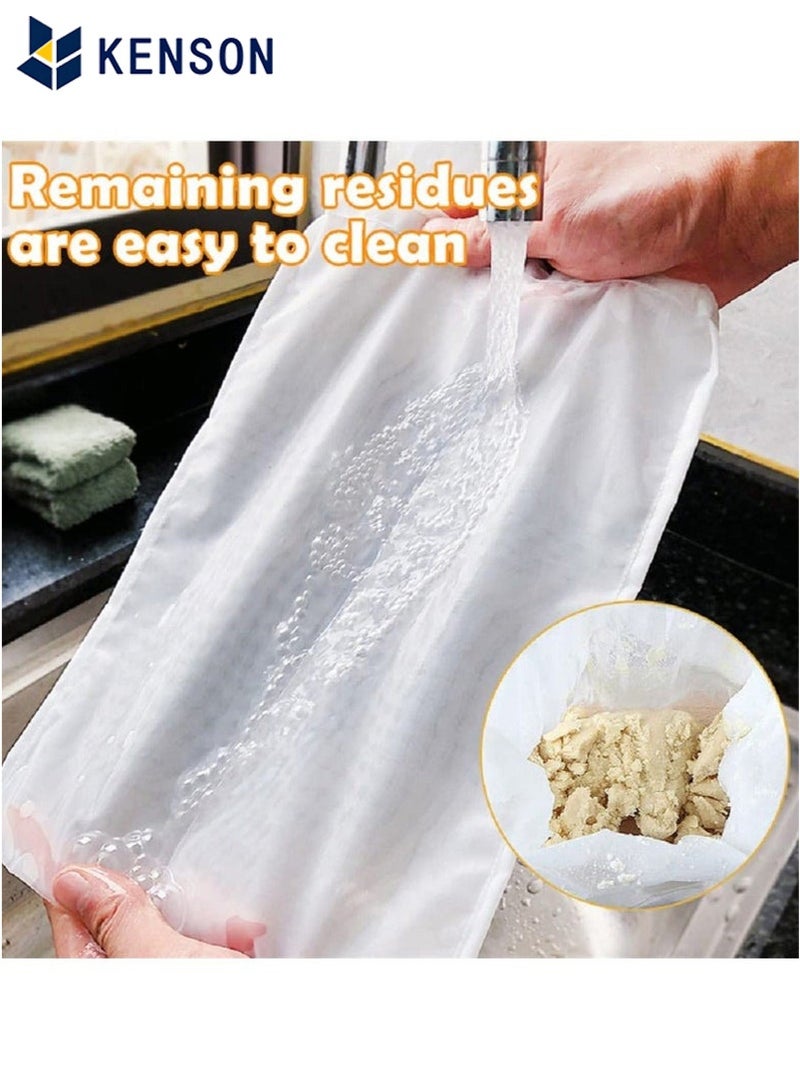 KENSON Food Grade Soy Milk Filter Bags 3pcs 200 Micron 20x30cm Fine Mesh Nylon Cheesecloth Strainers All Purpose Milk and Food Strainers for Daily Use Home and Outdoor - Image 5