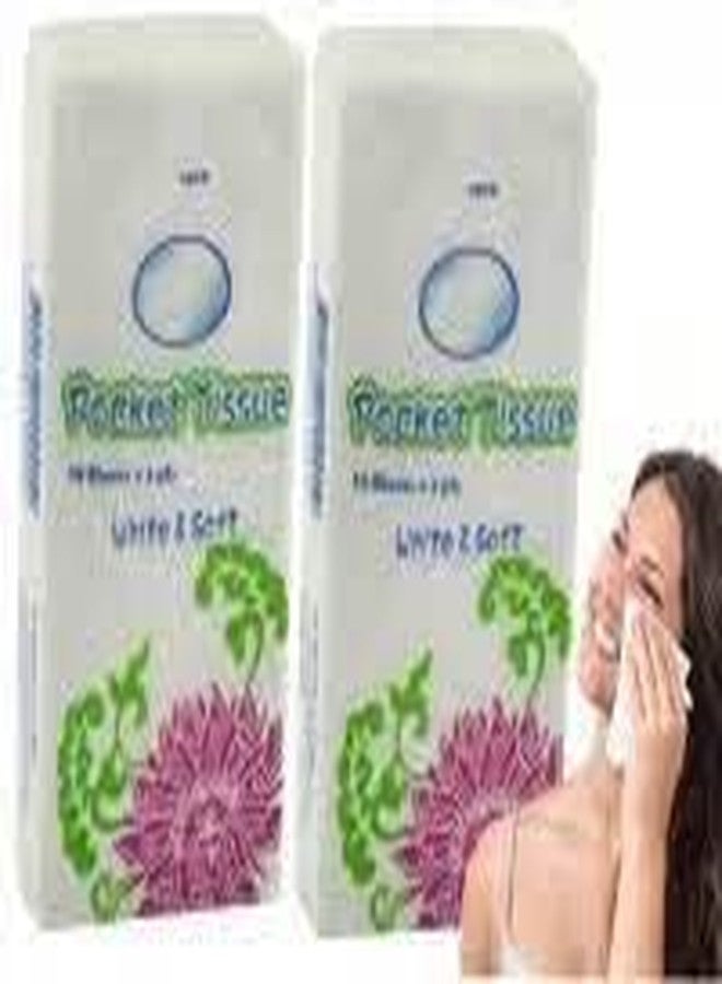 STAGER Soft Pocket Tissue Packs, Disposable Tissue Paper Packets For Face, Women, Men, Kids, ETC (120 Sheets) - Pack Of 12. - Image 5