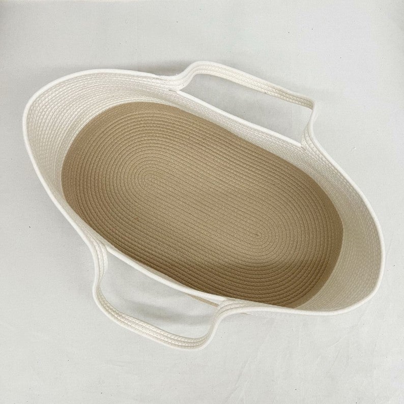 Dropshipping Baby Basket, Portable Newborn Basket, Baby Hand Basket, Cotton Rope Woven Baby Basket, Cradle - Image 1