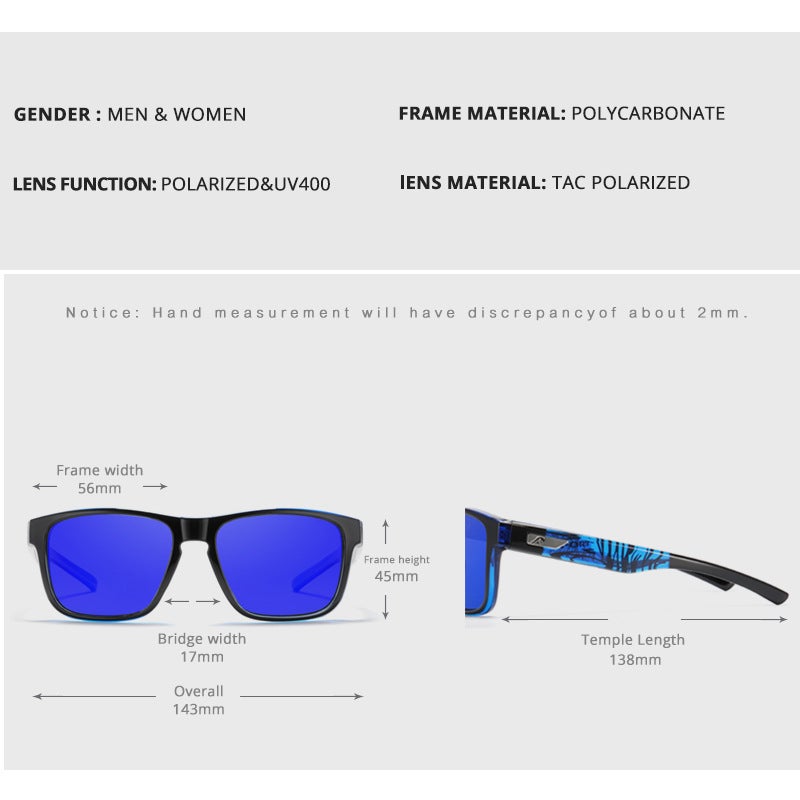 kdeam Unisex Polarized Sunglasses UV400 Outdoor Driving Fashion Sun Glasses For Men Women - Image 5