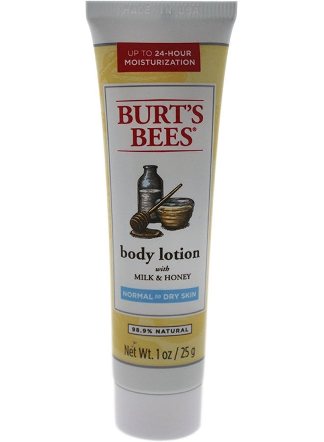 Burt's Bees Burt's Bees Milk & Honey Body Lotion for Unisex, 1 Ounce  - Image 1
