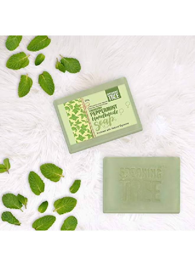 Speaking Tree Peppermint Handmade Soap Enriched With Natural Glycerin (Pack Of 3) - Image 5