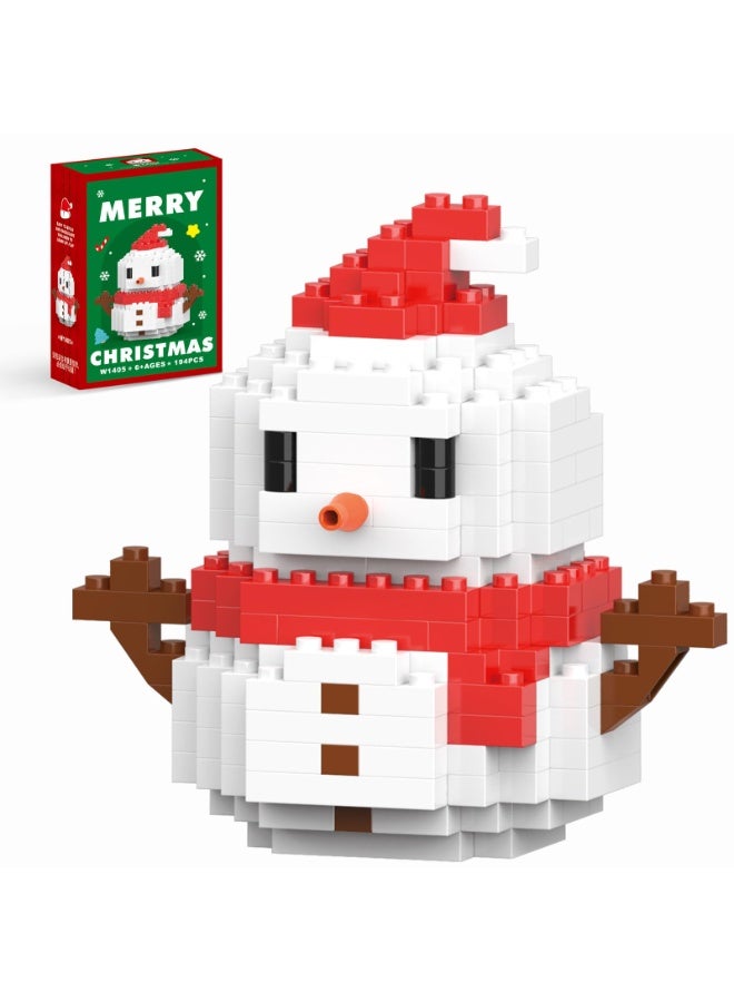 Christmas Red Snowman Building Blocks Set Compatible with Lego Advent Calendar 2025 Stacking New Toys Holiday Present Box New Year Xmas Gifts for Kids for Boys & Girls and Adults - Image 1