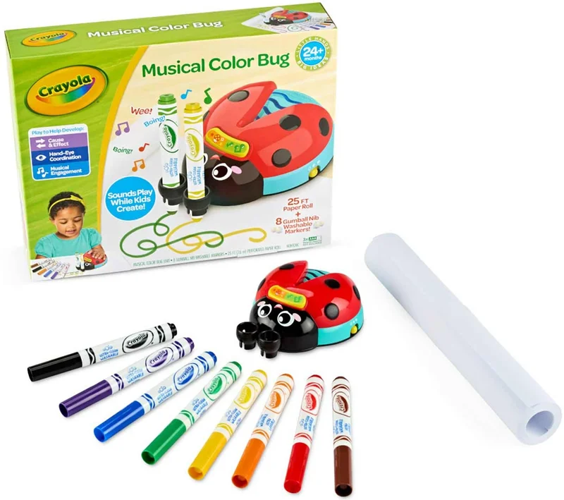 Crayola Crayola Musical Doodle Bug, Toddler Sensory Toy, Ladybug Toy for Kids, Arts & Crafts, Holiday Gifts for Toddlers, Ages 2+