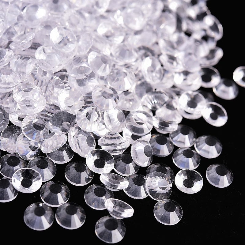 BLINGINBOX 1440Pieces SS6/1.9-2mm Flat Back Crystal Rhinestones Round Gems for Nail Art,Clear - Image 2