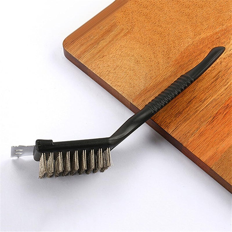 Premium 2-in-1 Stainless Steel Stove Cleaning Brush – Heavy-Duty Wire Brush for Stovetops, Ovens, Grills & Metal Surfaces – Removes Grease, Dirt & Tough Stains Effortlessly (Two pacKages) - Image 4