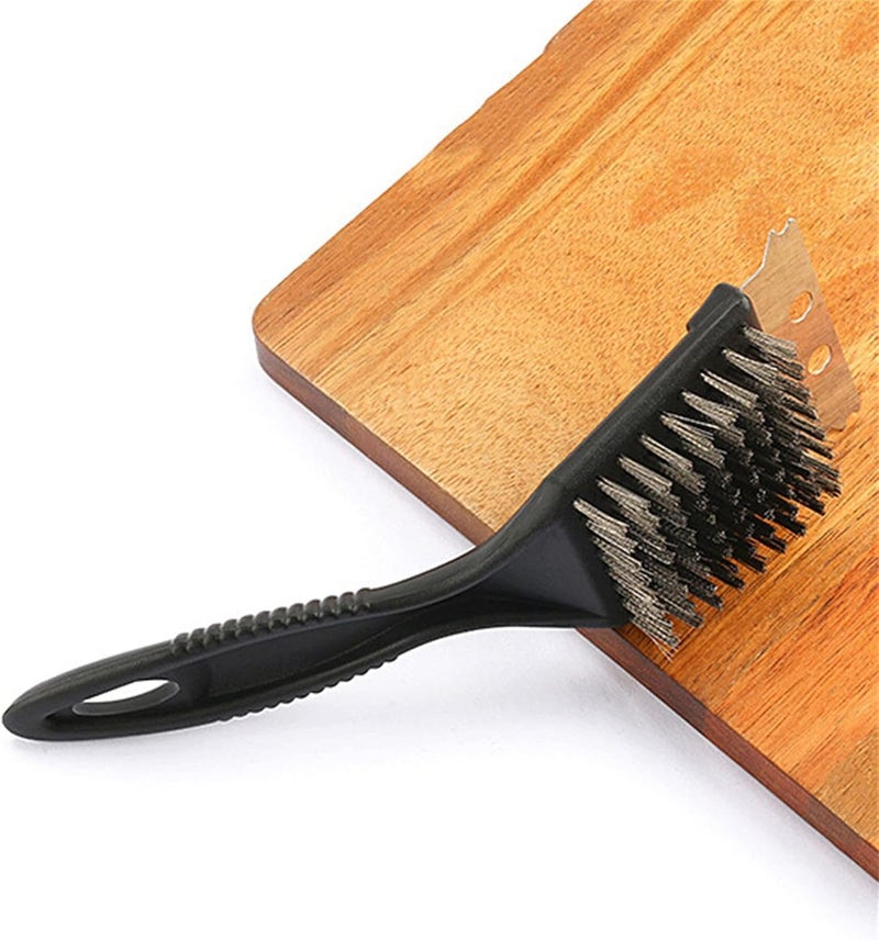 Premium 2-in-1 Stainless Steel Stove Cleaning Brush – Heavy-Duty Wire Brush for Stovetops, Ovens, Grills & Metal Surfaces – Removes Grease, Dirt & Tough Stains Effortlessly (Two pacKages) - Image 2